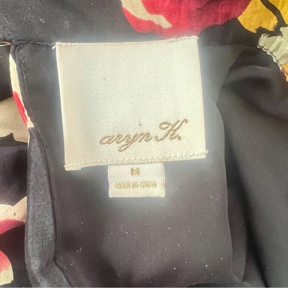 Aryn K. 100% Silk Floral Mini Dress Size M - Picture 11 of 11